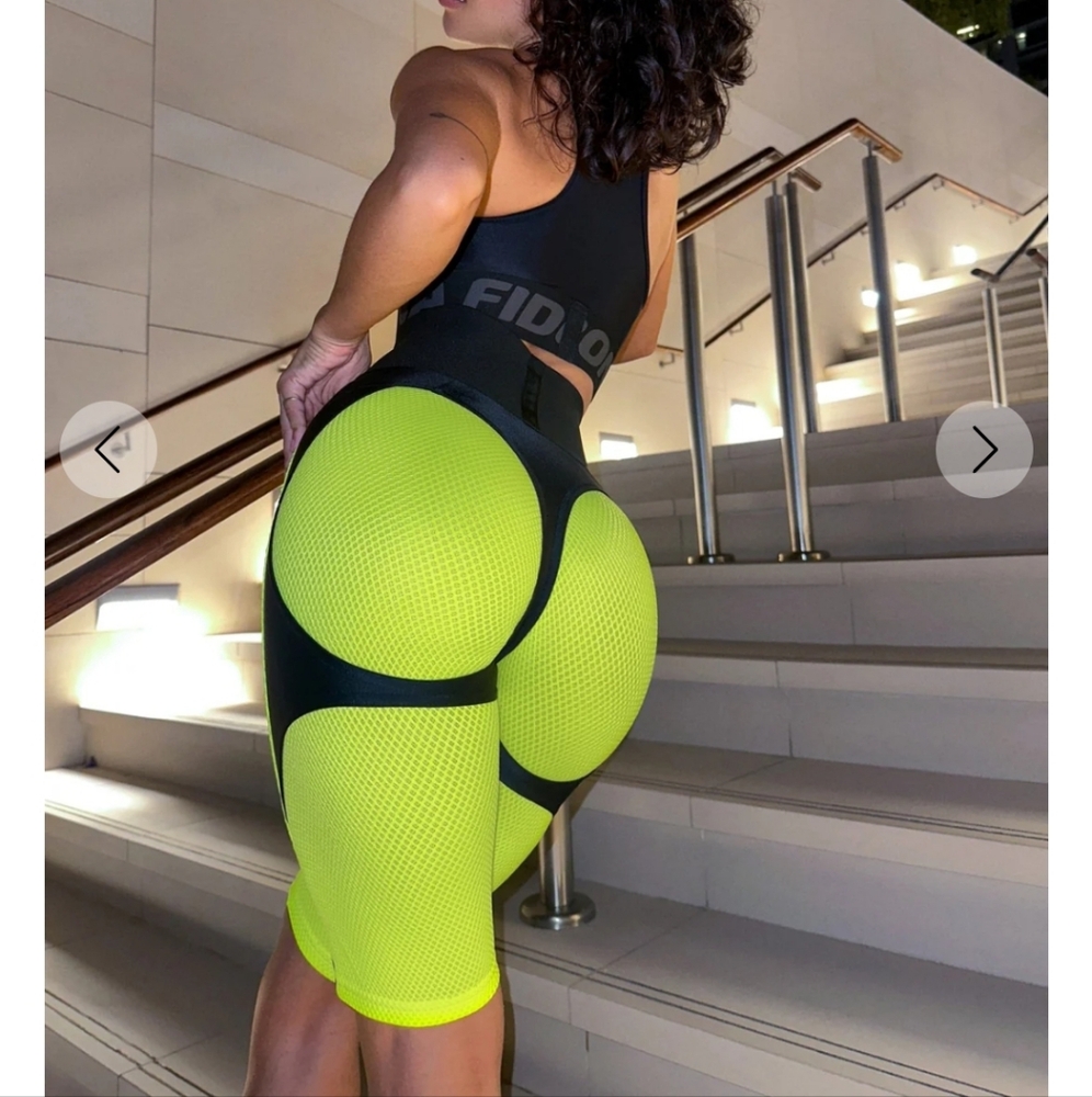 Bona Fide Neon Yellow Short Set Size Lrge